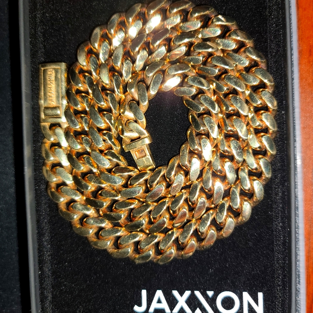 Gold Vermeil cuban chain (Pure 24k Gold bonded with .925 Sterling Silver)